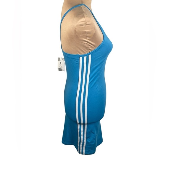 ADIDAS ORIGINALS ADICOLOR 3 STRIPES CLASSICS TIGHT DRESS BLUE NWT SMALL - Picture 7 of 12